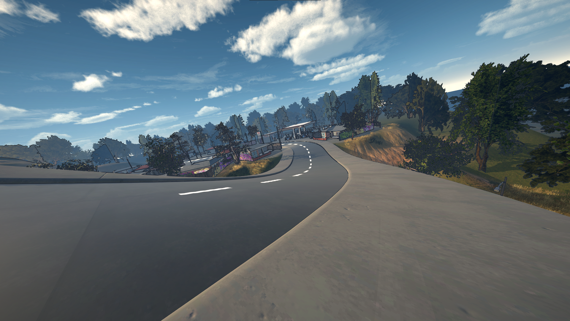 Varying road heights